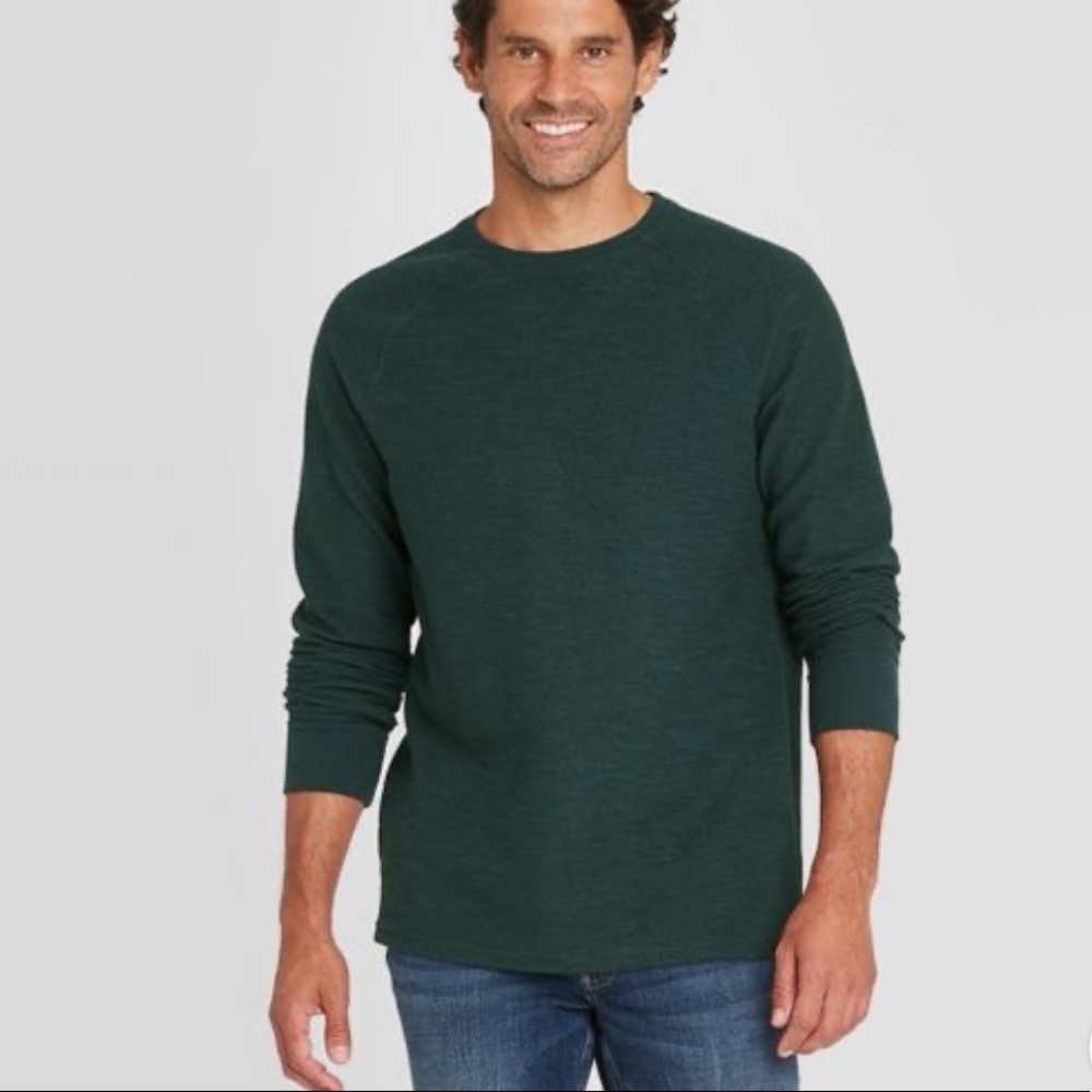 Goodfellow Textured Crew Neck Shirt - Picture 2 of 9